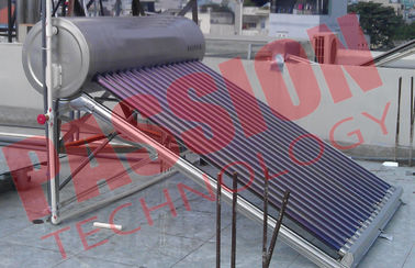 Boucle ouverte solaire de tube électronique approuvée par CE de chauffe-eau avec le réservoir auxiliaire