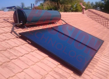 Capteur solaire de plat plat de revêtement titanique bleu de chauffe-eau solaire intégré