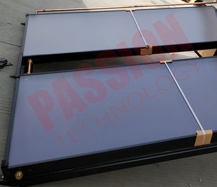 Capteur solaire noir de plat plat de tuyau d'en cuivre d'alliage d'aluminium, collecteur solaire de chauffe-eau