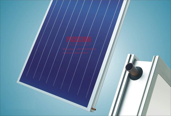 Collecteur thermique à panneau plat noir de revêtement bleu de Chrome de ² du capteur solaire 2m de plat plat