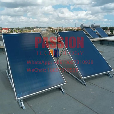 Collecteur solaire à plaque plate en titane bleu 500L Panneau plat à pression