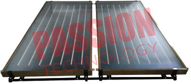 Capteur solaire bleu de plat plat du film EPDM de tuyau de cuivre pour le grand projet de chauffage