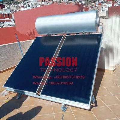 chauffe-eau solaire thermique solaire titanique bleu bleu de plat plat de collecteur du collecteur 300L de Sun d'écran plat du revêtement 200L