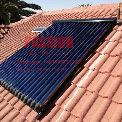 appareil de chauffage thermique solaire de caloduc de cadre de noir de capteur solaire de la pression 20tubes
